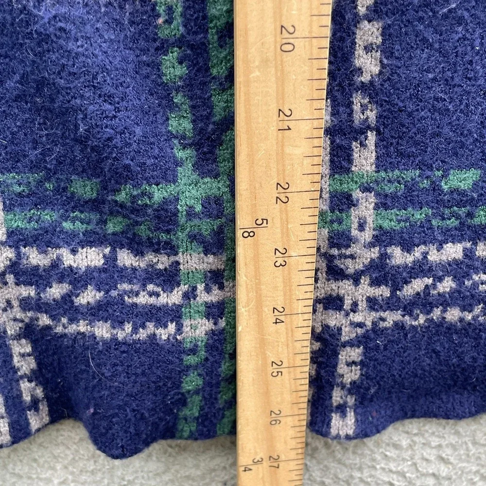 Cyrus Sweater Women's XL Blue Plaid Mock Neck Academia Corpcore Business 90's‎